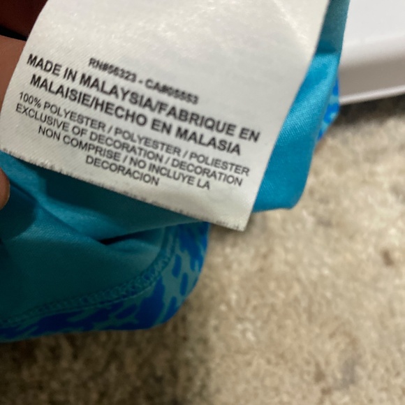 Nike Dri Fit womens short sleeve running shirt blue medium 100% polyester - Picture 6 of 7